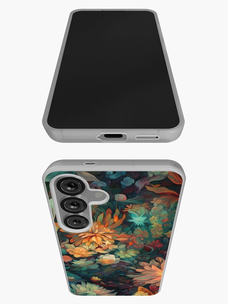 Aperçu 3 sur 4. Coque Samsung Galaxy avec l'œuvre Conception de motif floral botanique 2 créée et vendue par digistash.