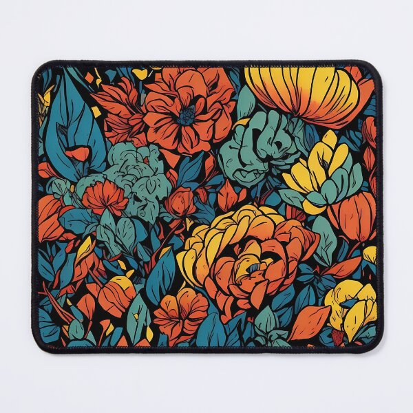 Item preview, big flowers seamless pattern designed and sold by WildWaveStylez.