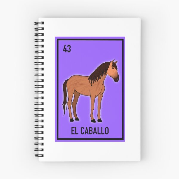 Artikelvorschau, 43 El caballo, das Pferd, Loteriakarte, mexikanisches Bingo entworfen und verkauft von DarbyHunterArt.
