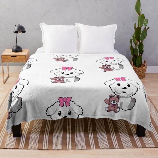 Item preview, Cute Furry Dog is holding its teddy bear designed and sold by Pet Station.