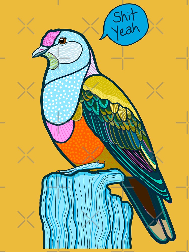 Thumbnail 7 of 7, Essential T-Shirt, Fruity fruit dove designed and sold by KatScarlet.