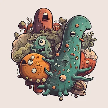 Artwork thumbnail, Microbe Riot by SmittenbyKitten