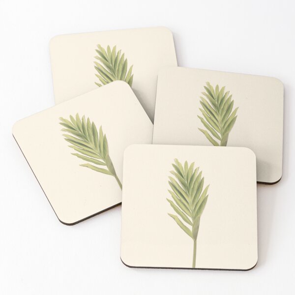 Item preview, Green leaf portrait botanical minimalist designed and sold by by-jwp.