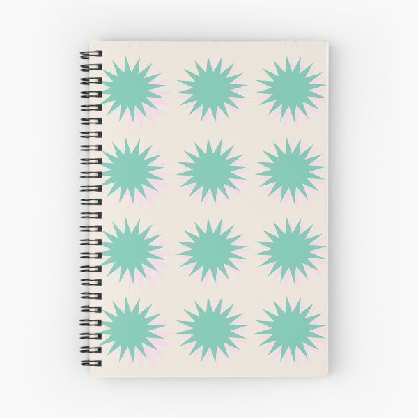 Item preview, Hoopla - green and pink starburst pattern designed and sold by JuiceCreative.