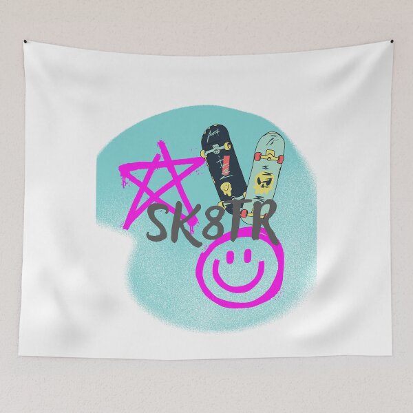 Item preview, Sk8tr Skater Skateboard Graffiti designed and sold by ami.creations.