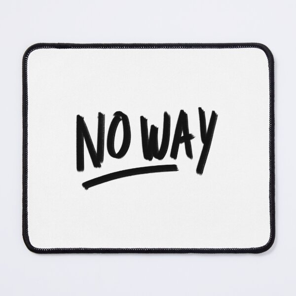 Item preview, NO WAY Hand Drawn Text Typography Sticker Design designed and sold by Muhammad Toqeer.