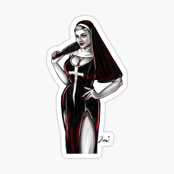 Sexy Nun Stickers for Sale | Redbubble
