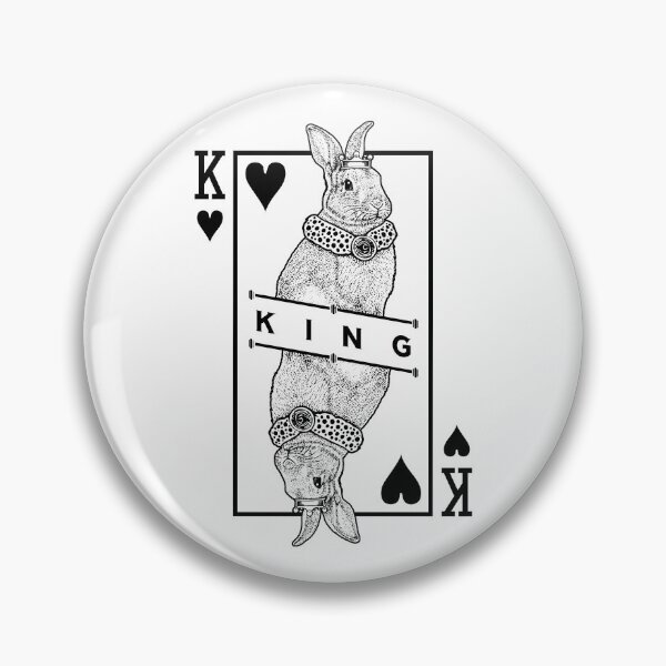 Item preview, Mini Rex Bunny Rabbit King Of Hearts Funny Pet Pop Art designed and sold by GrandeDuc.