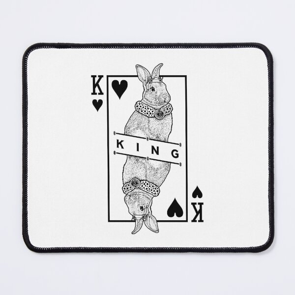 Item preview, Mini Rex Bunny Rabbit King Of Hearts Funny Pet Pop Art designed and sold by GrandeDuc.