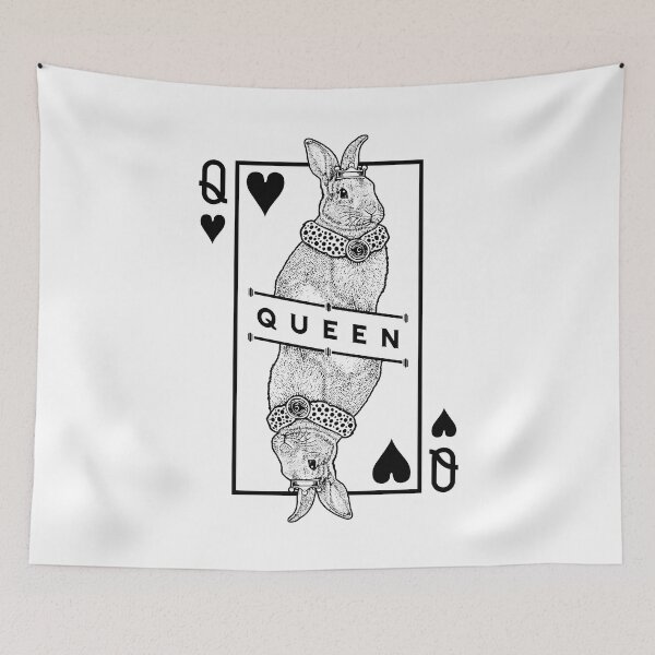Item preview, Mini Rex Bunny Rabbit Queen Of Hearts Funny Pet Pop Art designed and sold by GrandeDuc.