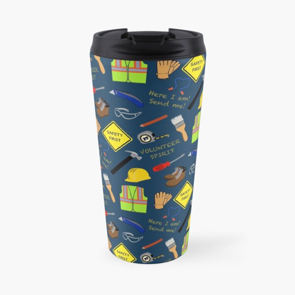 Volunteer construction blue Travel Mug