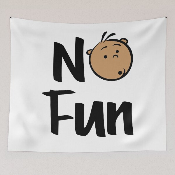 Item preview, No Fun Kid Art  African American Surprised Love Cute Kawaii designed and sold by ProjectX23.