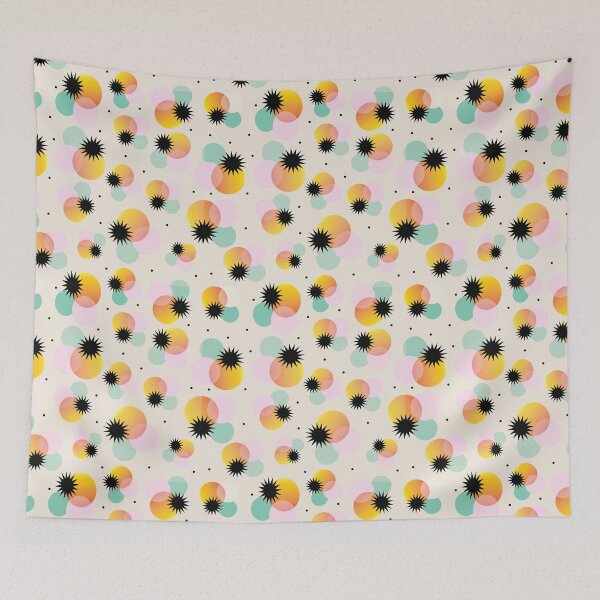 Item preview, Hoopla - the circus at night - circles and stars pattern designed and sold by JuiceCreative.