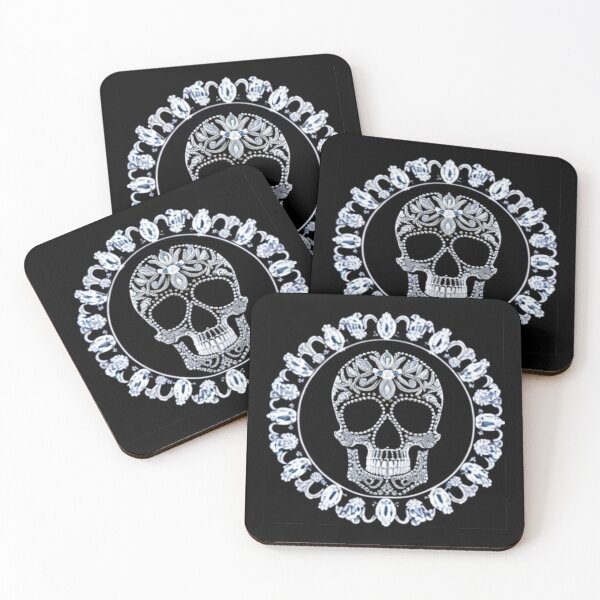 Item preview, Cool Diamond Studded Skull Design in Black Silver  designed and sold by Michael Voyler.