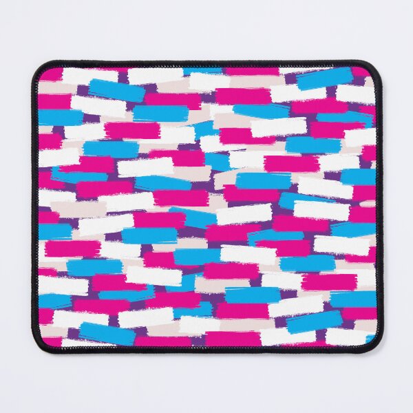 Item preview, Abstract Pink and Blue And White on Purple Background, Paint Brush Effect designed and sold by Throwtopia.