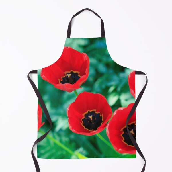 Item preview, Red tulips on nature background designed and sold by olena2552.