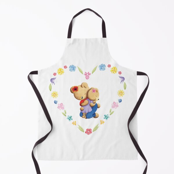 Item preview, Hug Mama Bear & Daughter in a heart of flowers designed and sold by Iris Créa.