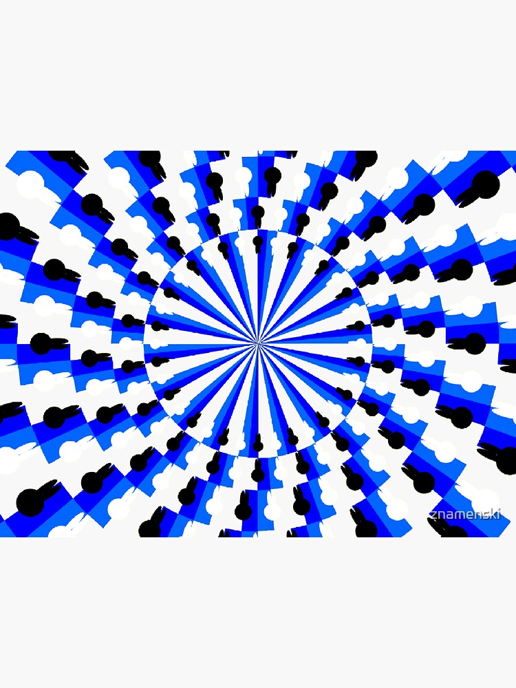 Illusion Pattern #blue #symmetry #circle #abstract #illustration #pattern #design #art #shape #bright #modern #horizontal #colorimage #royalblue #inarow #textured by znamenski