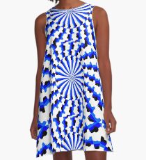 Illusion Pattern A-Line Dress