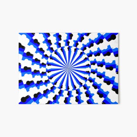 Illusion Pattern #blue #symmetry #circle #abstract #illustration #pattern #design #art #shape #bright #modern #horizontal #colorimage #royalblue #inarow #textured Art Board Print