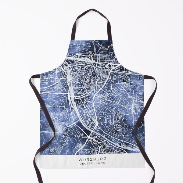 Item preview, Würzburg City Map designed and sold by ArtPrints.