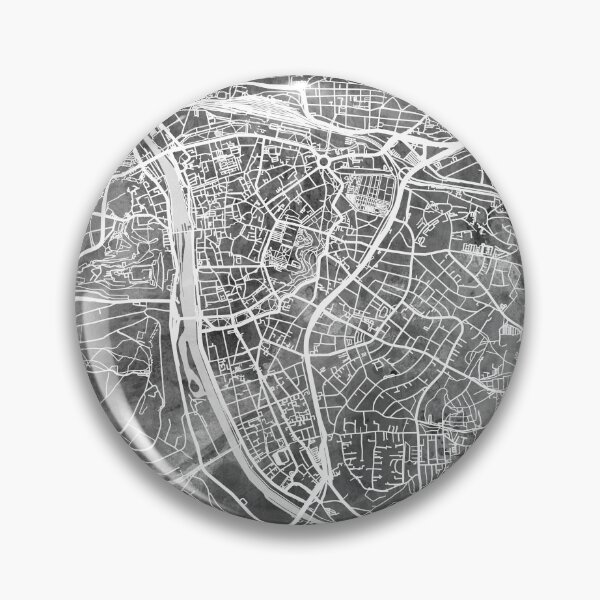 Item preview, Würzburg City Map designed and sold by ArtPrints.