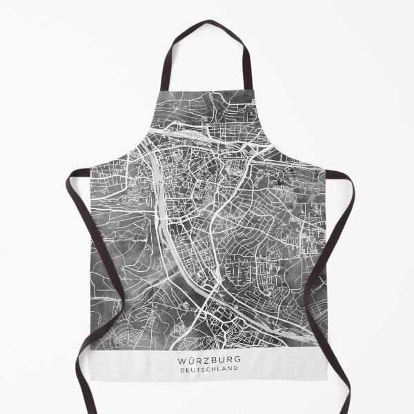 Item preview, Würzburg City Map designed and sold by ArtPrints.