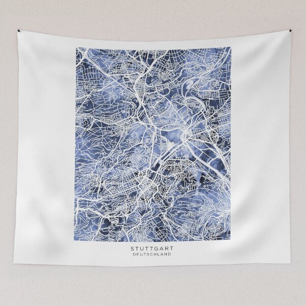Item preview, Stuttgart Germany City Map designed and sold by ArtPrints.