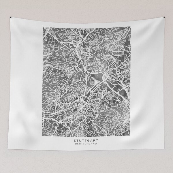Item preview, Stuttgart Germany City Map designed and sold by ArtPrints.