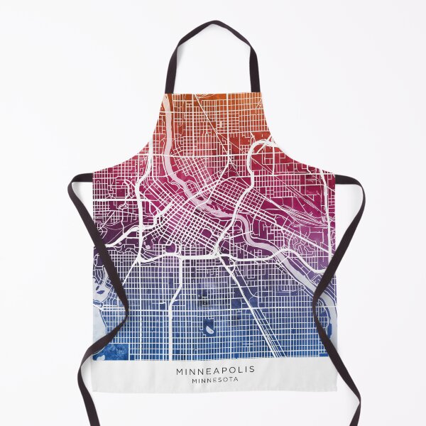 Item preview, Minneapolis Minnesota City Map designed and sold by ArtPrints.