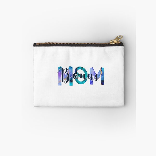 Item preview, Purple and Navy Blue Marbles “Bonus Mom” Design designed and sold by SidderBug Designs.