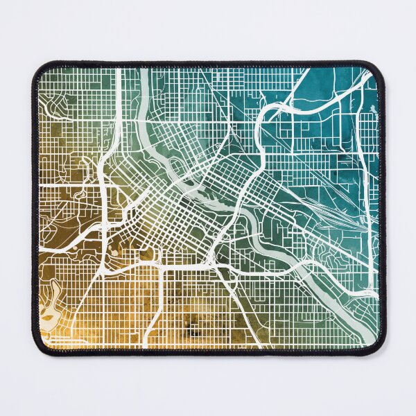 Item preview, Minneapolis Minnesota City Map designed and sold by ArtPrints.