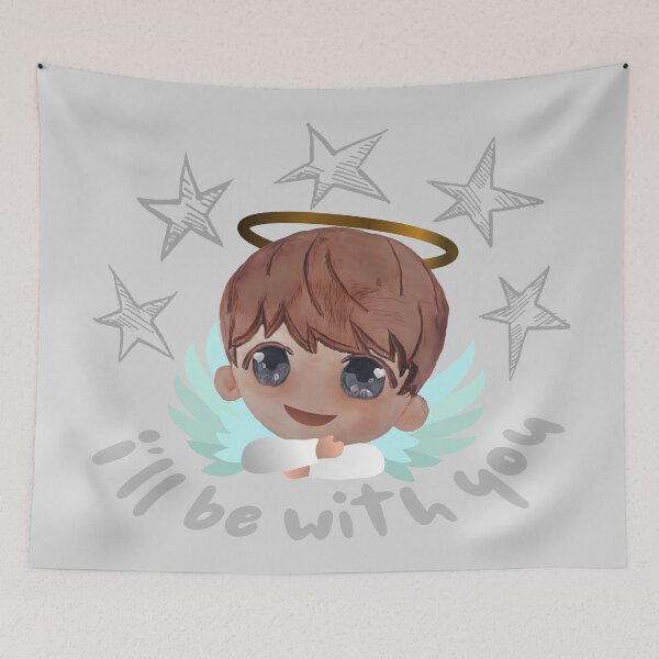 Item preview, Angel says, I’ll be with you. designed and sold by LiberaCaballo.
