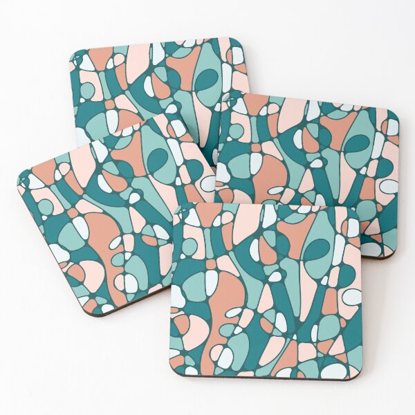 Item preview, Colorful smooth abstraction • Turquoise and beige designed and sold by boozkova-vorona.