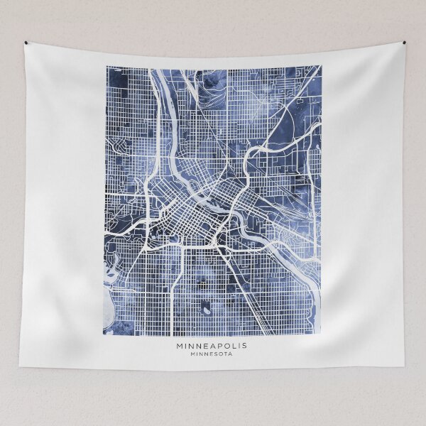 Item preview, Minneapolis Minnesota City Map designed and sold by ArtPrints.