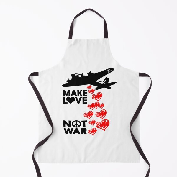 Item preview, Make Love Not War; Plane throwing Hearts designed and sold by StickerApe.
