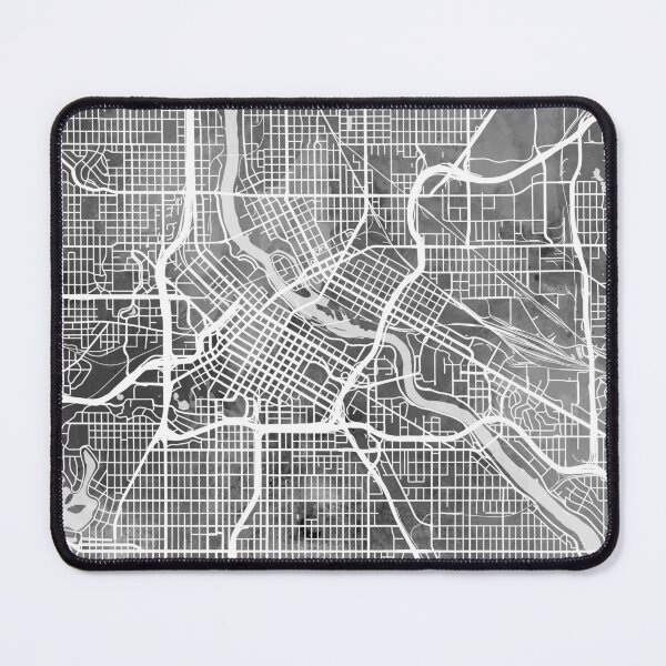 Item preview, Mapa de la ciudad de Minneapolis Minnesota designed and sold by ArtPrints.
