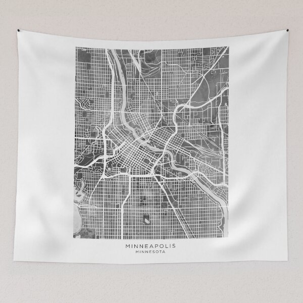 Item preview, Minneapolis Minnesota City Map designed and sold by ArtPrints.