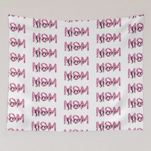 Item preview, “Soccer Mom" Pink Simulated Glitter Design designed and sold by SidderBug Designs.