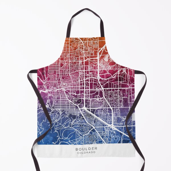 Item preview, Boulder Colorado City Map designed and sold by ArtPrints.