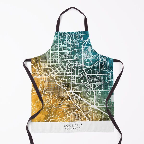 Item preview, Boulder Colorado City Map designed and sold by ArtPrints.