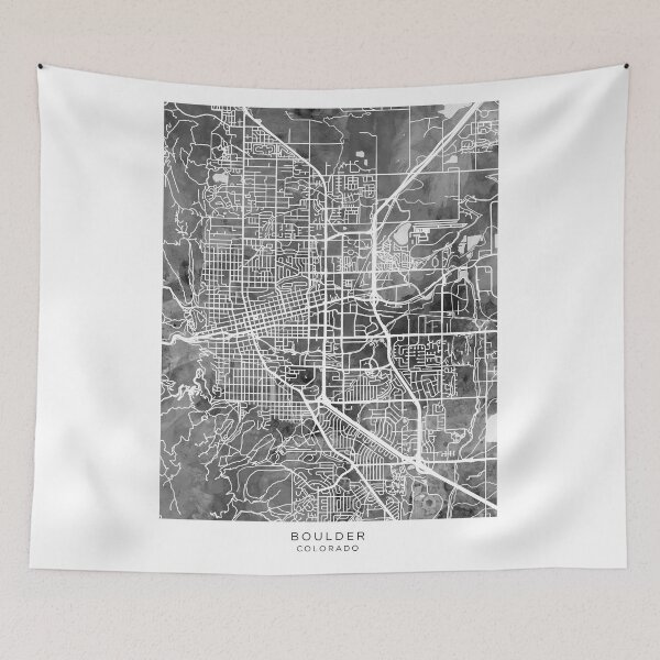 Item preview, Boulder Colorado City Map designed and sold by ArtPrints.