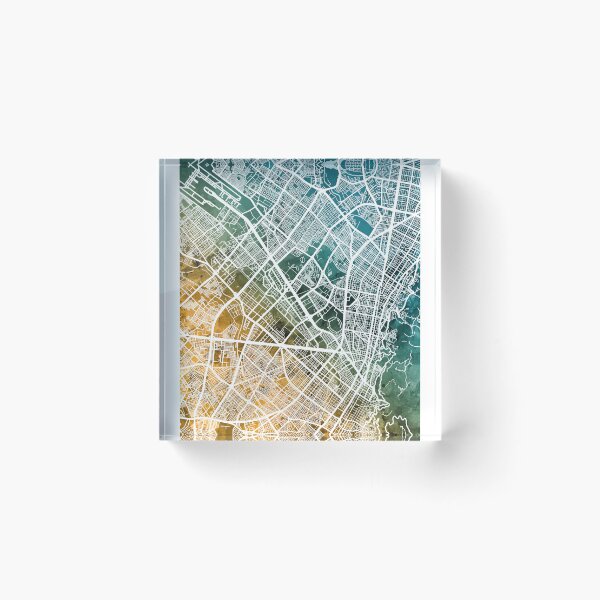 Item preview, Bogota Colombia City Map designed and sold by ArtPrints.