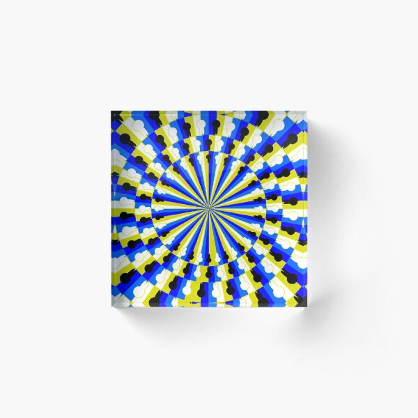 Illusion Pattern Acrylic Block
