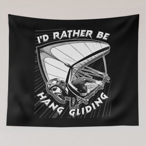 Item preview, Deltaplane Gliders Saying '' I'd Rather Be Hang Gliding" designed and sold by Aerolovers.