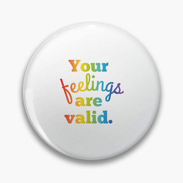 Item preview, Rainbow Gradient “Your Feelings Are Valid” Design designed and sold by SidderBug Designs.