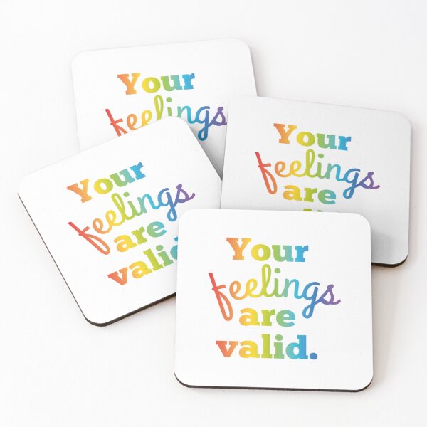 Item preview, Rainbow Gradient “Your Feelings Are Valid” Design designed and sold by SidderBug Designs.