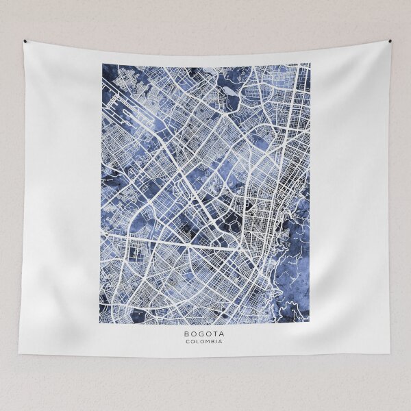 Item preview, Bogota Colombia City Map designed and sold by ArtPrints.