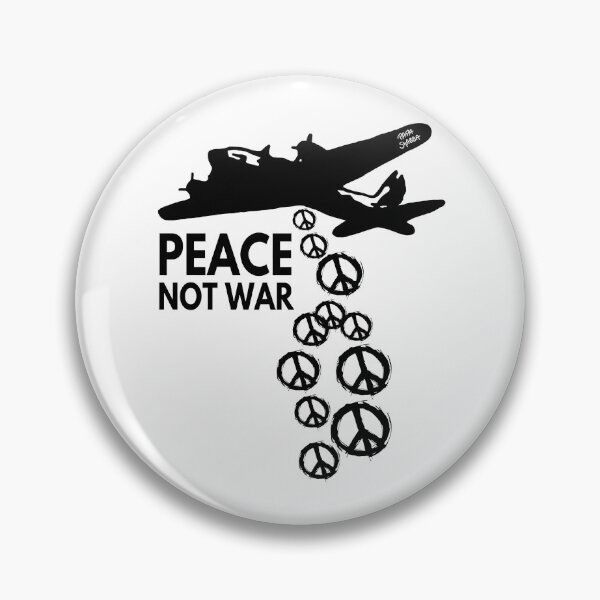 Item preview, Peace not War; Plane throwing Peace signs; designed and sold by StickerApe.