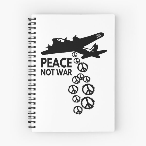Item preview, Peace not War; Plane throwing Peace signs; designed and sold by StickerApe.